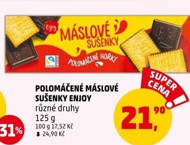 Sušenky polomáčené Enjoy