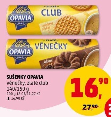 Sušenky Zlaté Club Opavia