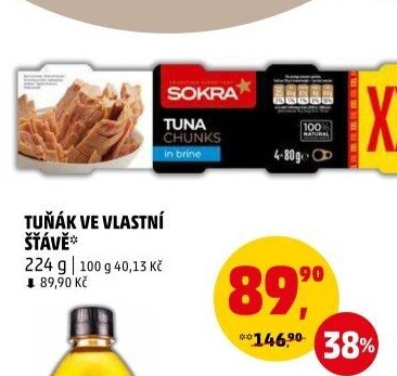 Tuňák ve vlastní šťávě Sokra
