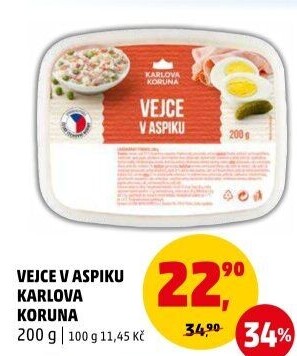 Vejce v aspiku Karlova Koruna