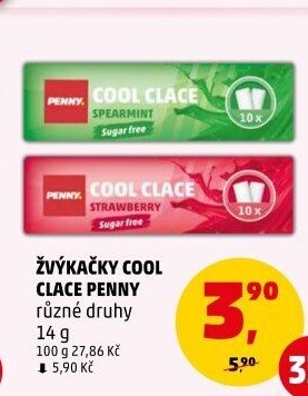 Žvýkačky Cool Clace Penny