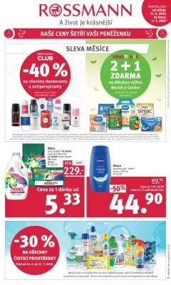 akční leták ROSSMANN drogerie 21.6.2023-11.7.2023