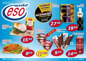 akční leták ESO MARKET 28.6.2023-9.7.2023