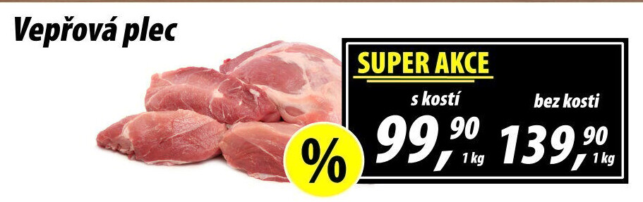 Vepřová plec s kostí