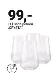 SADA POHÁRŮ „CRYSTA“