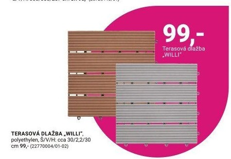 TERASOVÁ DLAŽBA „WILLI“