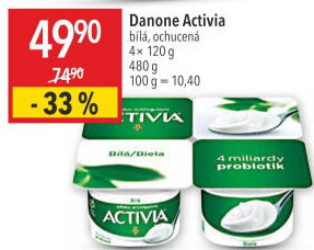 Bílý jogurt Activia Danone