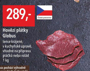 Hovězí plátky Globus