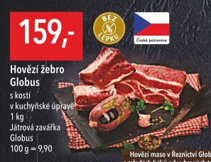 Hovězí žebra s kostí Globus