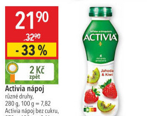Jogurtový nápoj Activia Danone