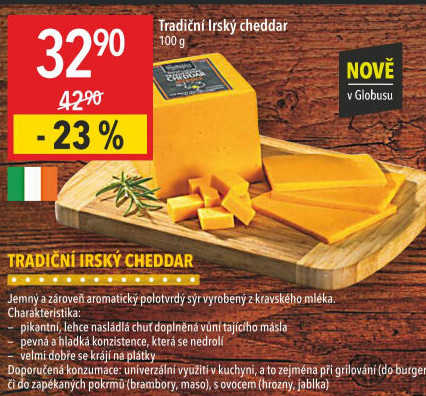 Sýr Cheddar irský 48%