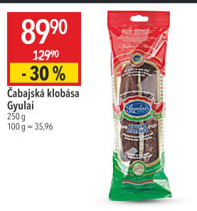 Čabajská klobása Gyulai