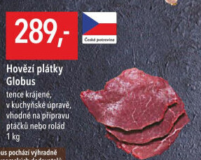 Hovězí plátky Globus