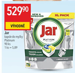 Kapsle do myčky Platinum Jar