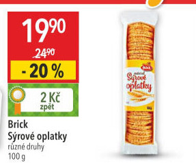 Oplatky sýrové Brick