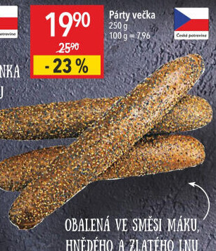Pečivo Párty večka