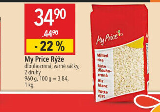 Rýže dlouhozrnná My Price