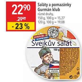 Salát Švejk Gurmán klub