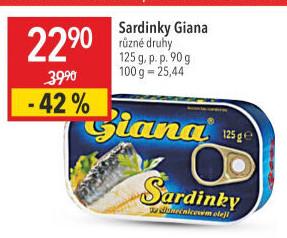 Sardinky v oleji Giana
