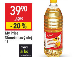 Slunečnicový olej My Price