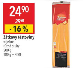 Těstoviny vaječné Zátkovy