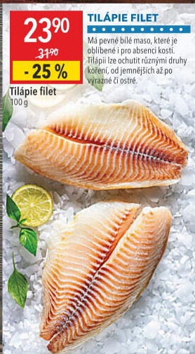 Tilápie filety