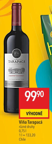 Víno Cabernet Sauvignon Viňa Tarapaca