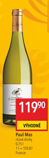 Víno Chardonnay Paul Mas