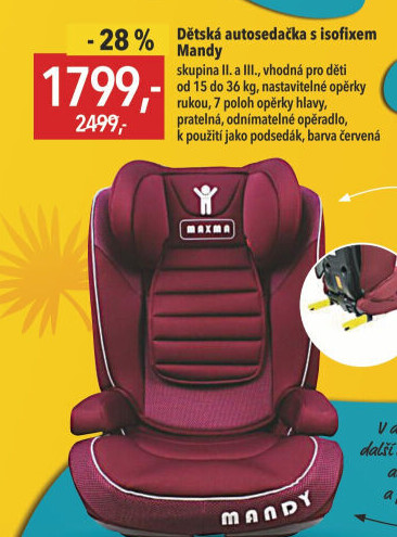 Autosedačka Mandy