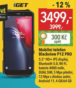 Mobilní telefon Blackview P12 PRO iGET