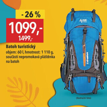 Turistický batoh Acra