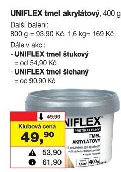 Akrylátový tmel Uniflex