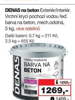 Barva na beton Denas