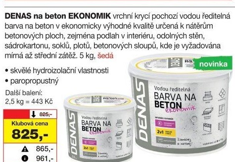 Barva na beton Ekonomik Denas
