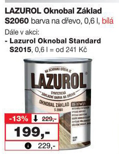 Barva na dřevo Oknobal základ Lazurol