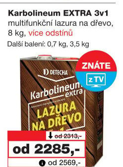 Impregnační nátěr na dřevo Karbolineum Extra 3v1 Detecha