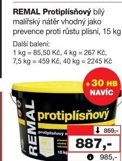 Malířský protiplísňový nátěr Remal