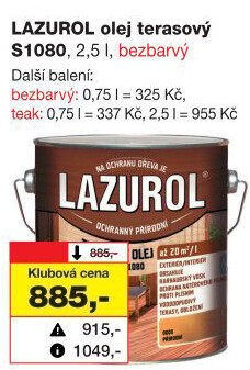 Terasový olej Lazurol