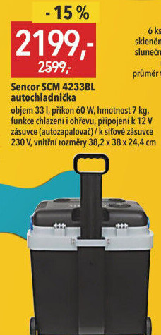 Chladicí box elektrický Sencor