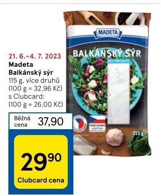 Balkánský sýr Madeta