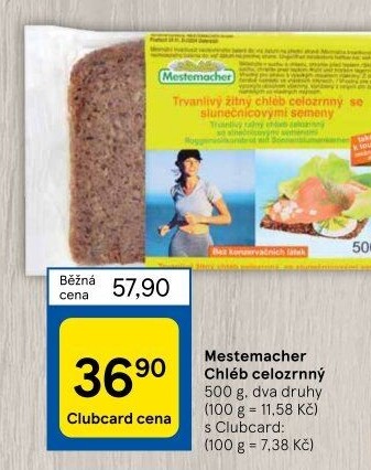 Chléb celozrnný Mestemacher