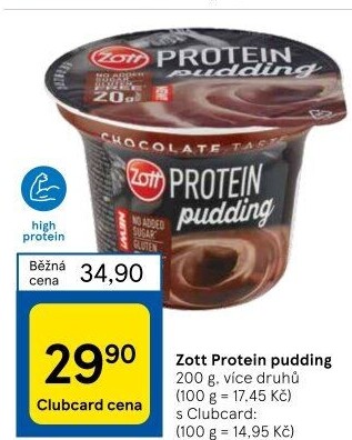 Dezert pudink protein Zott