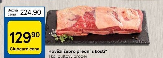 Hovězí přední s kostí - žebro