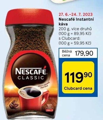 Instantní kávy Nescafé