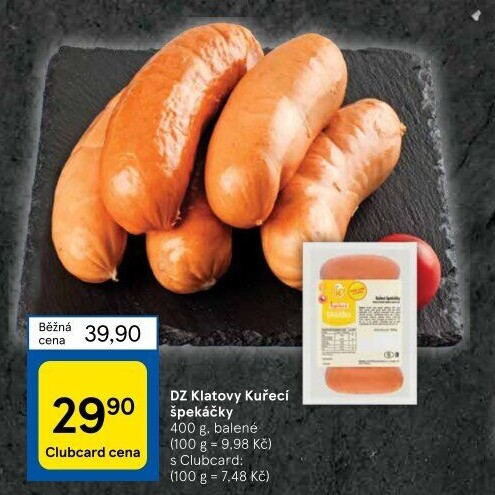 Kuřecí špekáčky DZ Klatovy