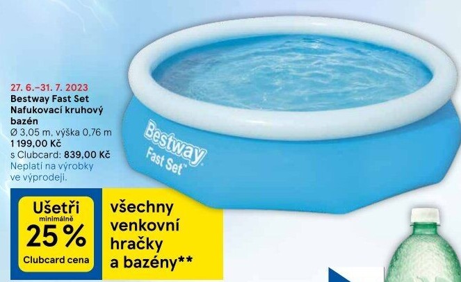 Nafukovací bazén Fast set Bestway