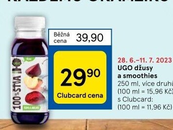 Nápoj smoothie Ugo
