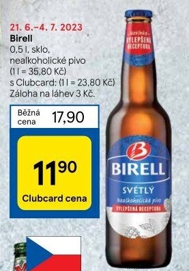 Nealkoholické pivo Birell