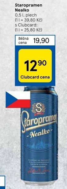 Nealkoholické pivo Staropramen