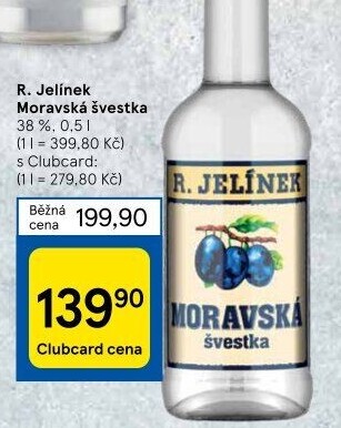 Pálenka Švestka Moravská Rudolf Jelínek